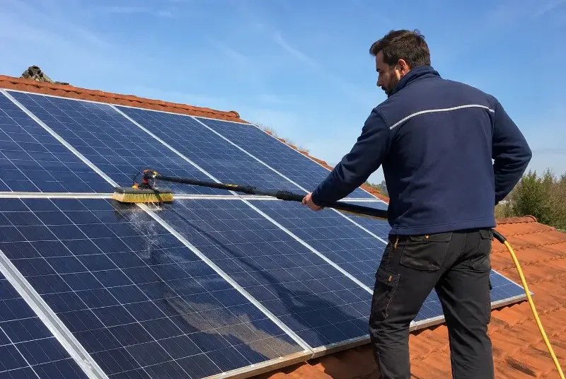 Nettoyage et entretien de panneaux solaires à Villesèque-des-Corbières